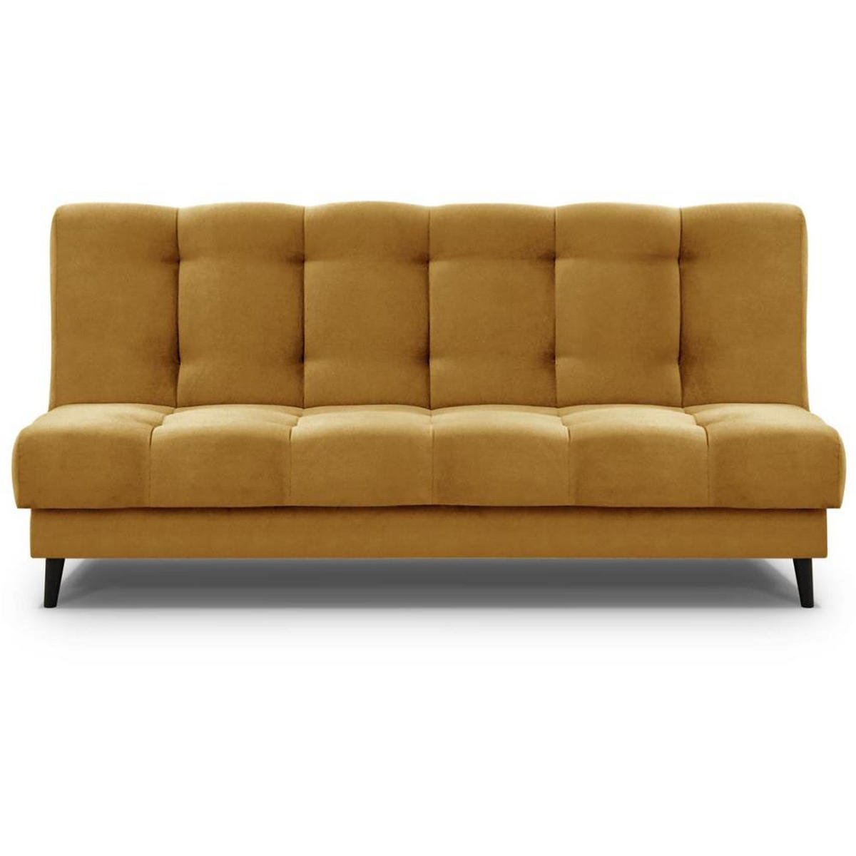 3-SITZER Schlafsofa Nancy gelb - Gelb, Holz/Textil (220/89/93cm) - Beautysofa