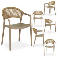 GARTENSTUHL NARCISO 6ER-SET - Champagner, Textil (52/80/42cm) - IDIMEX