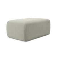 POUF Samt Stoff Creme - Perlmutt/Creme, Kunststoff/Textil (102/40/62cm) - Makamii