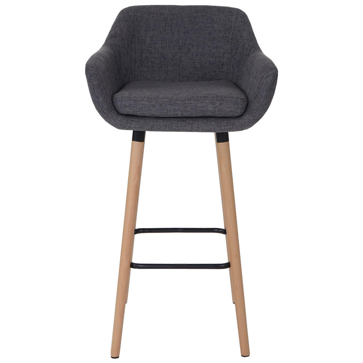 BARHOCKER Grau - Grau, Textil (53/99/45cm) - MCW