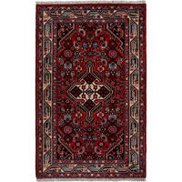 ORIENTTEPPICH handgeknüpft Assadabad Rot 130/81 cm Schurwolle - Rot, Textil (81/130cm) - Looma