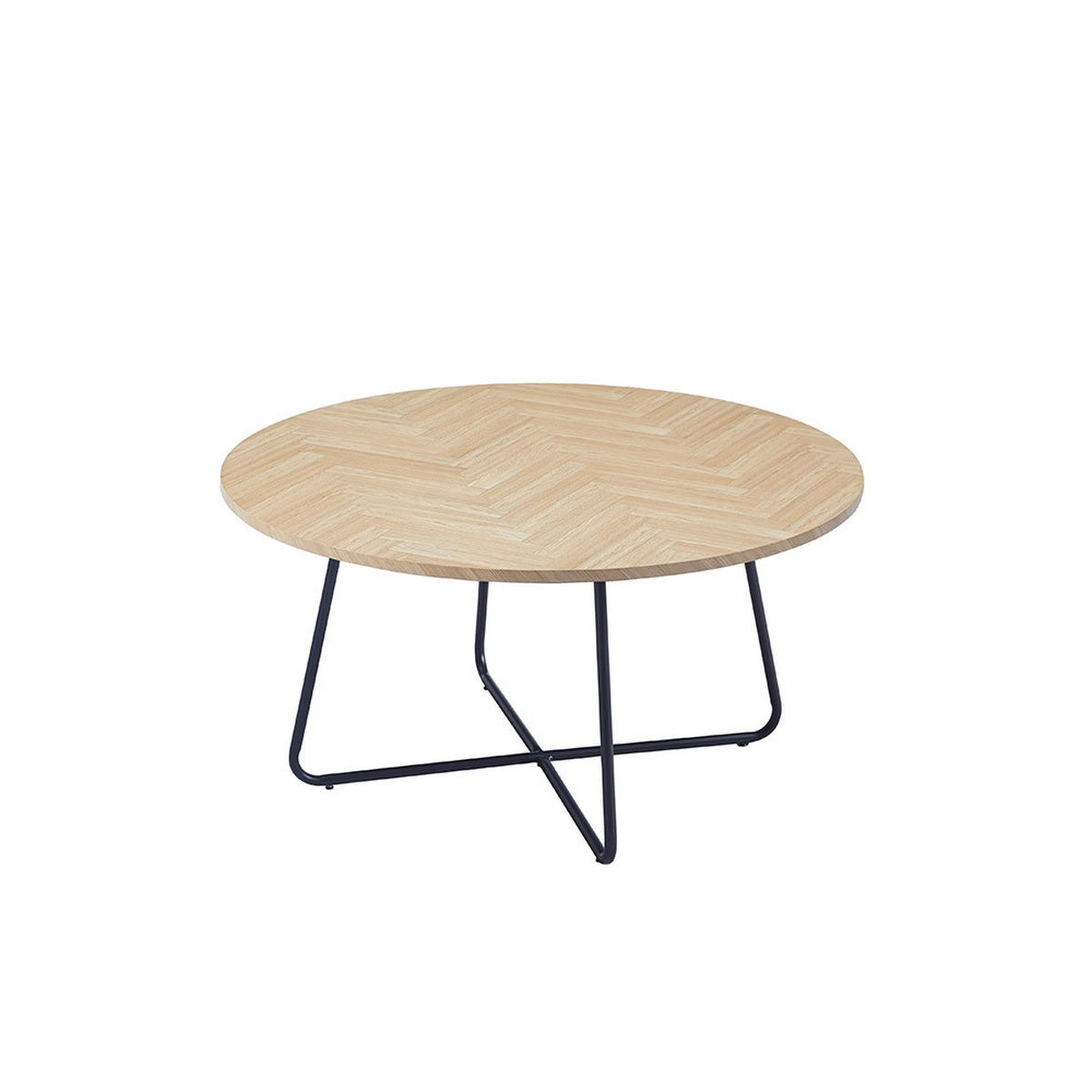 COUCHTISCH NOVARA - Fishbone Oak - Braun, Holz (110/66/47cm) - Home Deluxe