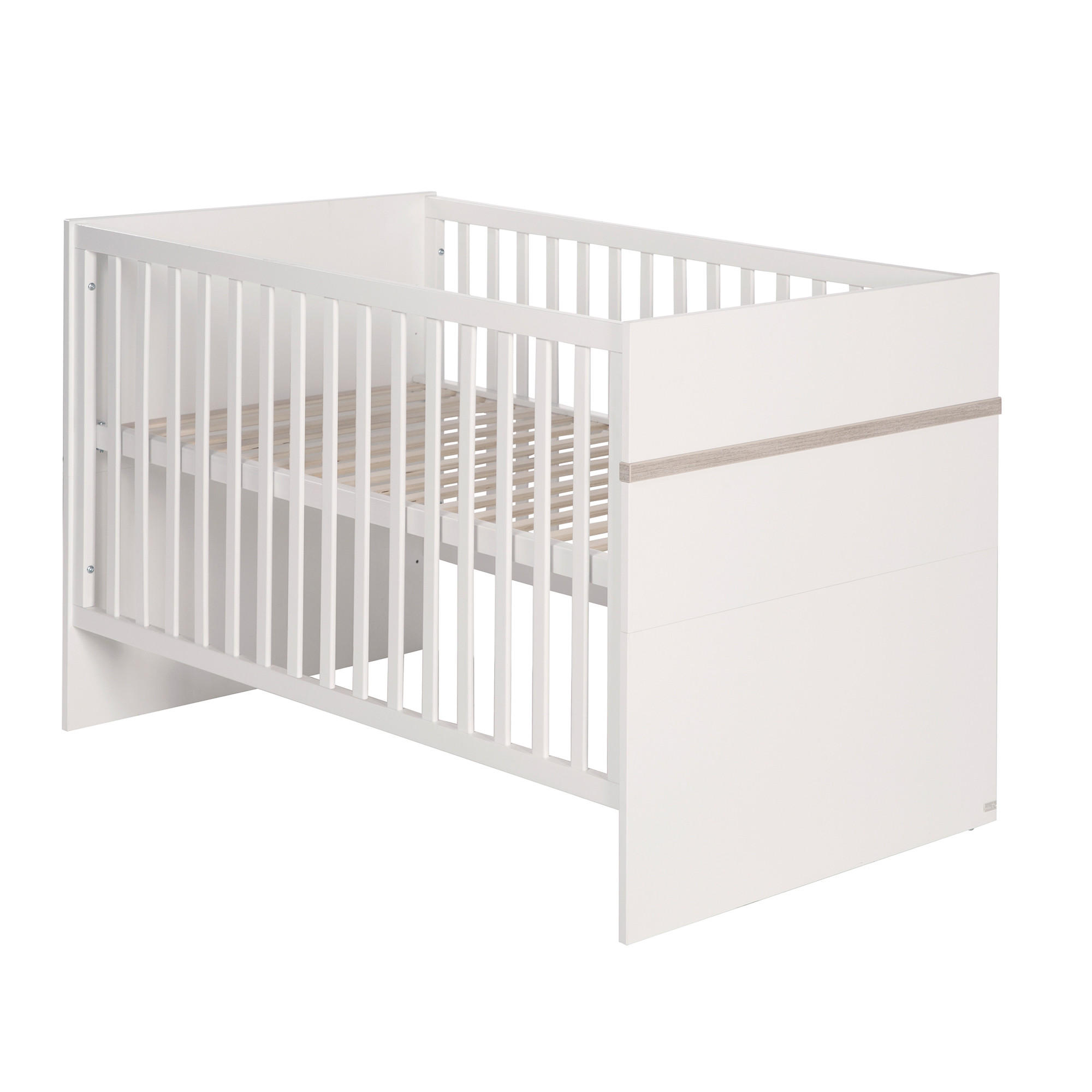 BABYBETT -Set Moritz 70 x 140 cm - Weiß, Holzwerkstoff (76/81/142.5cm) - Roba