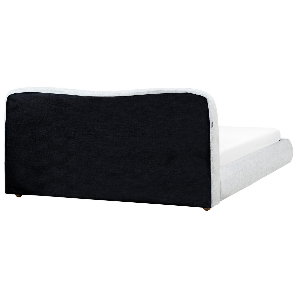 BETT mit Stauraum 180x200 cm Grau Blagnac - Hellgrau, Textil (180/200cm) - Beliani