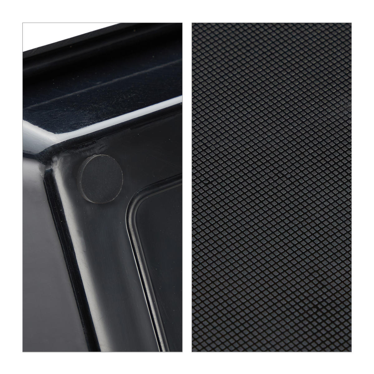 ABTROPFGESTELL - Schwarz, Kunststoff/Metall (48/11/31.5cm) - Relaxdays