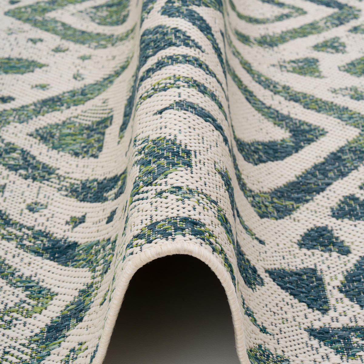IN- UND OUTDOOR TEPPICH CARPETTO VINTAGE - Creme, Textil (120/170cm) - Pergamon