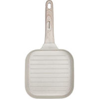 GRILLPFANNE Beige 36/18.5/2.5 cm KB7812 - Beige, Metall (36cm) - Klausberg 