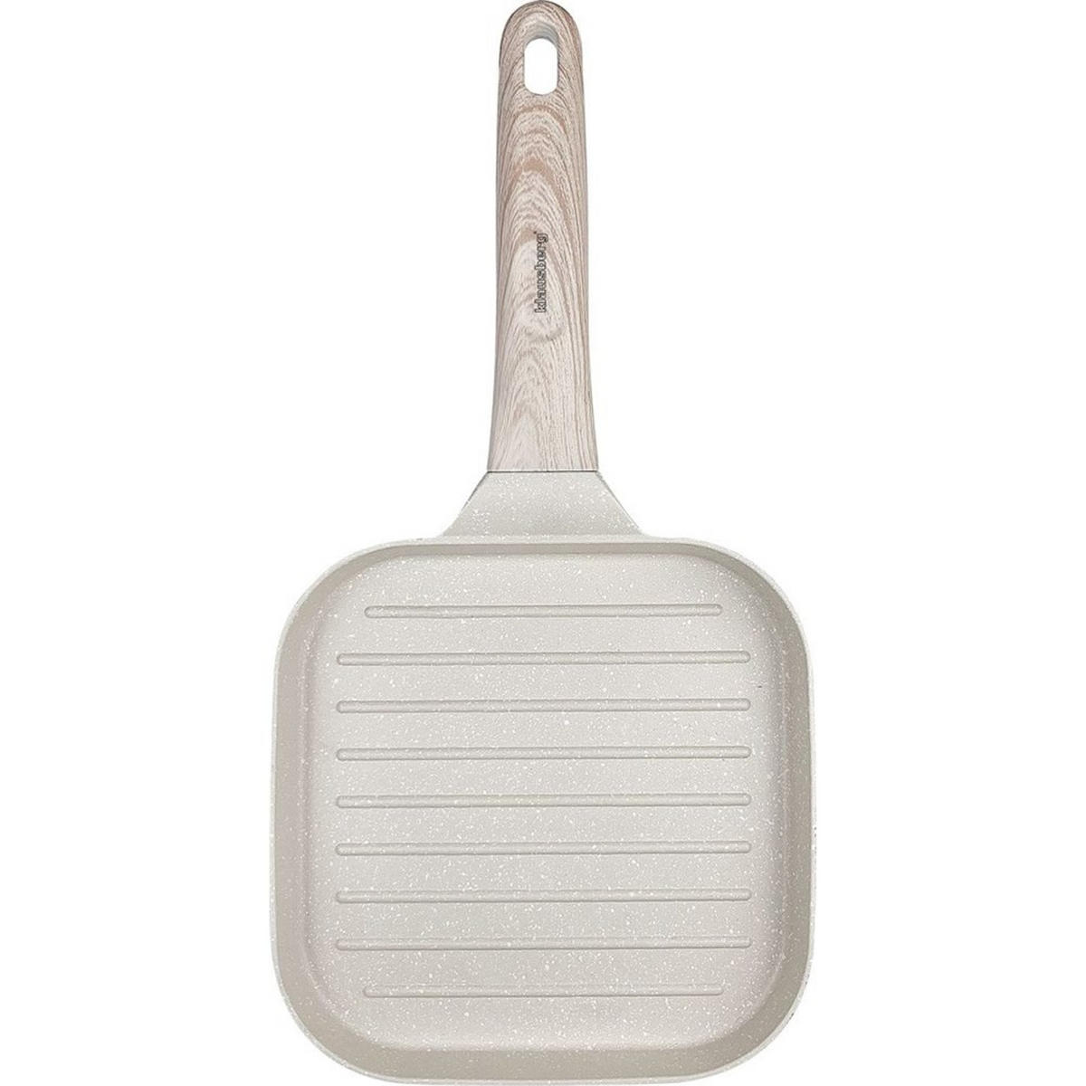 GRILLPFANNE Beige 36/18.5/2.5 cm KB7812 - Beige, Metall (36cm) - Klausberg 
