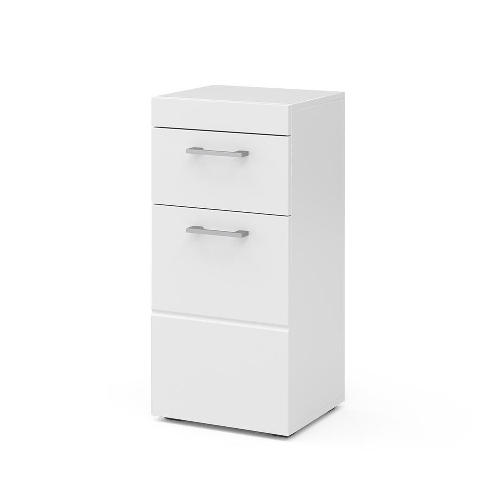 STŘEDNÍ SKŘÍŇKA Luna Bílá - bílá, kompozitní dřevo (37/79/32.6cm) - Vicco