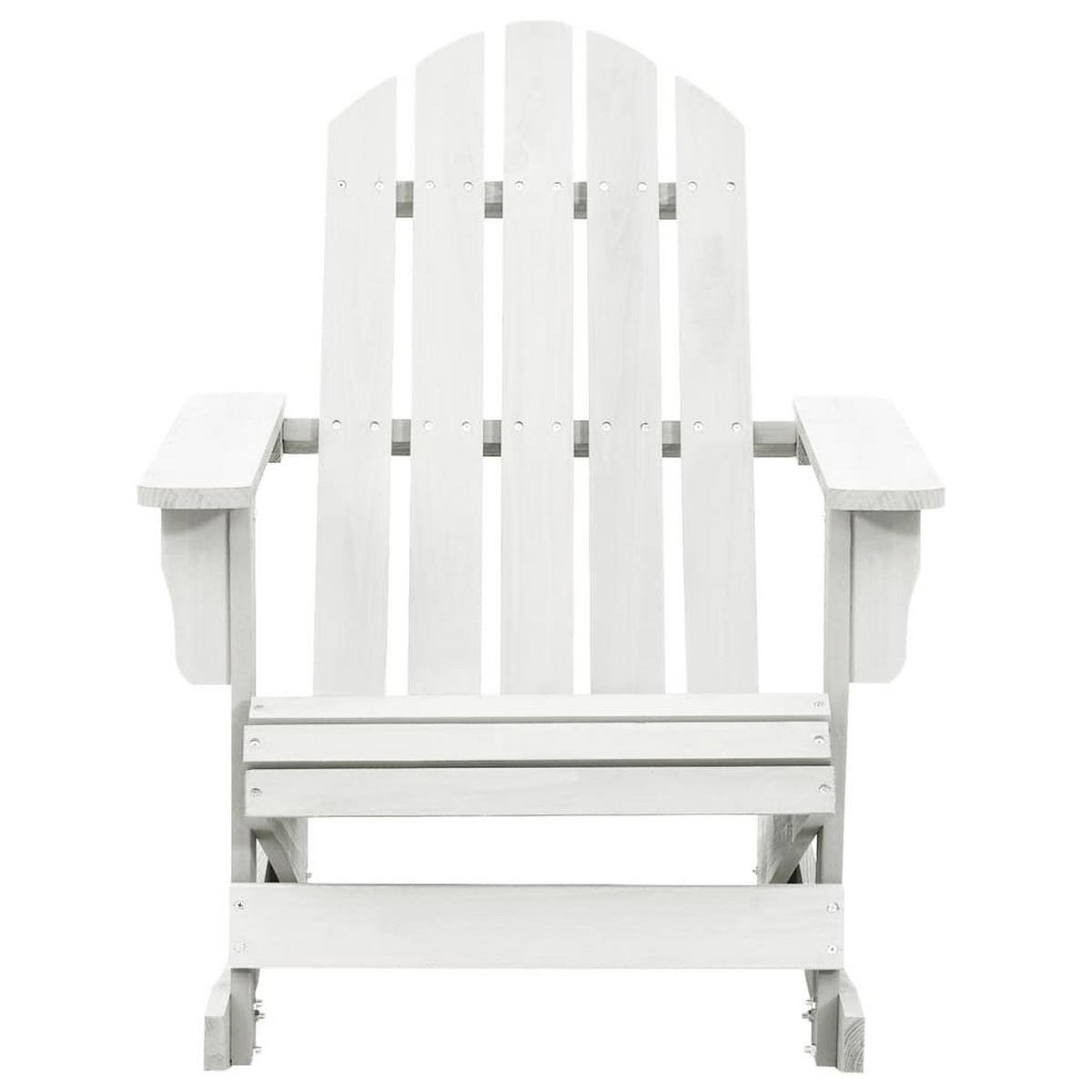 GARTEN-SCHAUKELSTUHL Holz Weiss - Weiß, Holz (91.5/92/70cm) - vidaXL