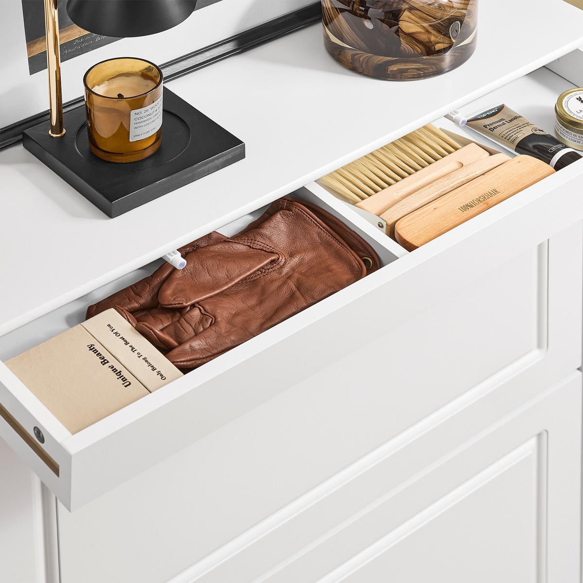 SCHUHSCHRANK Weiß - Weiß, Holzwerkstoff (75/96/24cm) - SoBuy