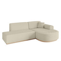 ECKSOFA Ottomane Rechts ARRIO-L1 - 243x171x83 cm Beige - Beige, Holzwerkstoff/Textil (243/171cm) - ALTDECOR