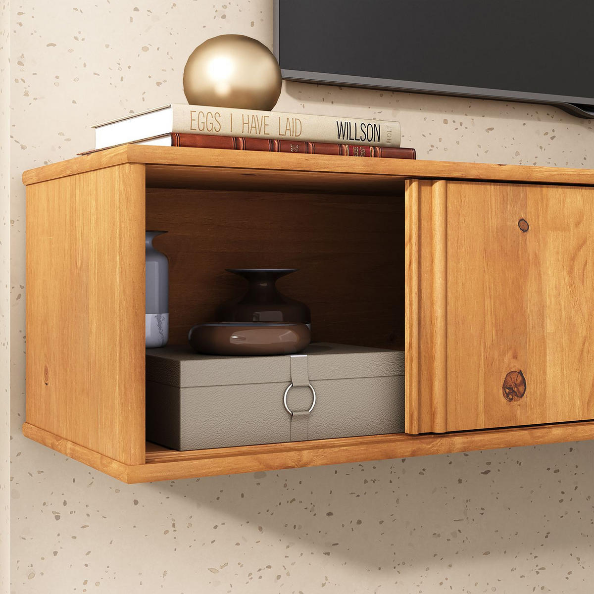 LOWBOARD SIMONA Eiche - Eichefarben, Holz (175/31/34cm) - IDIMEX