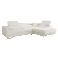 ECKSOFA Torezio, Seite: Rechts - Ecru, Holz/Textil (274/203cm) - MIRJAN24