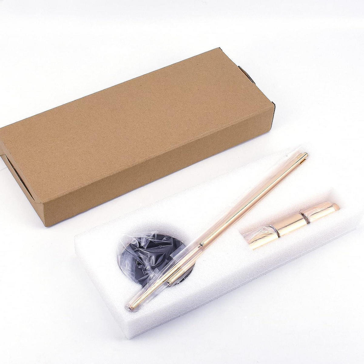 KERZENSTÄNDER 3-teiliges Set Gold 24 cm - 34 cm - Goldfarben, Metall (2/20/5cm)