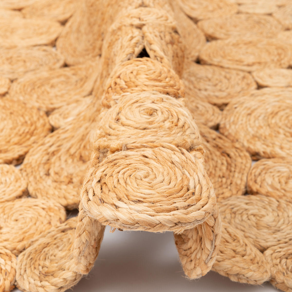 NATURFASER TEPPICH JUTE SALSA NATUR CIRCLE RUND - Beige, Textil (120/120cm) - Pergamon