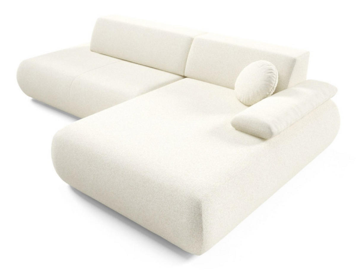 ECKSOFA Ecru PENTI Ausziehbar Mit Bettkasten Rechts - Ecru, Textil (173.5/286cm) - Sepro Meble