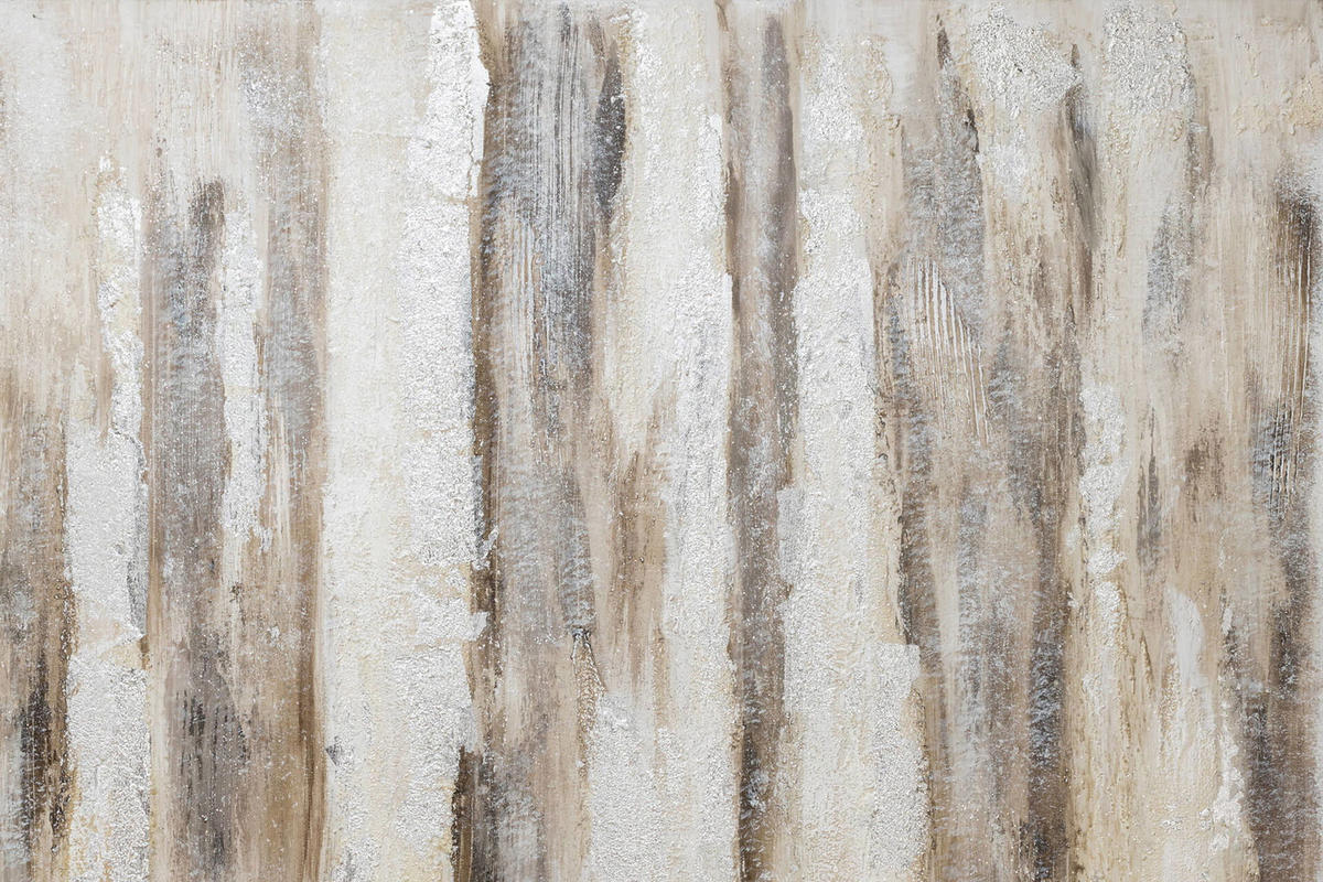 ACRYLBILD HANDGEMALT 120/80 cm - Schwarz, Holz/Textil (2.12/80cm) - KUNSTLOFT