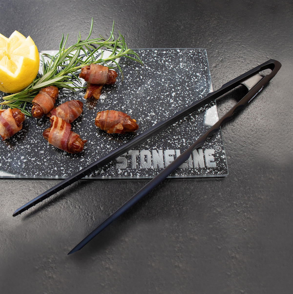 BRAT-/WENDEPINZETTE - Edelstahlfarben, Metall (31/10/31cm) - Stoneline