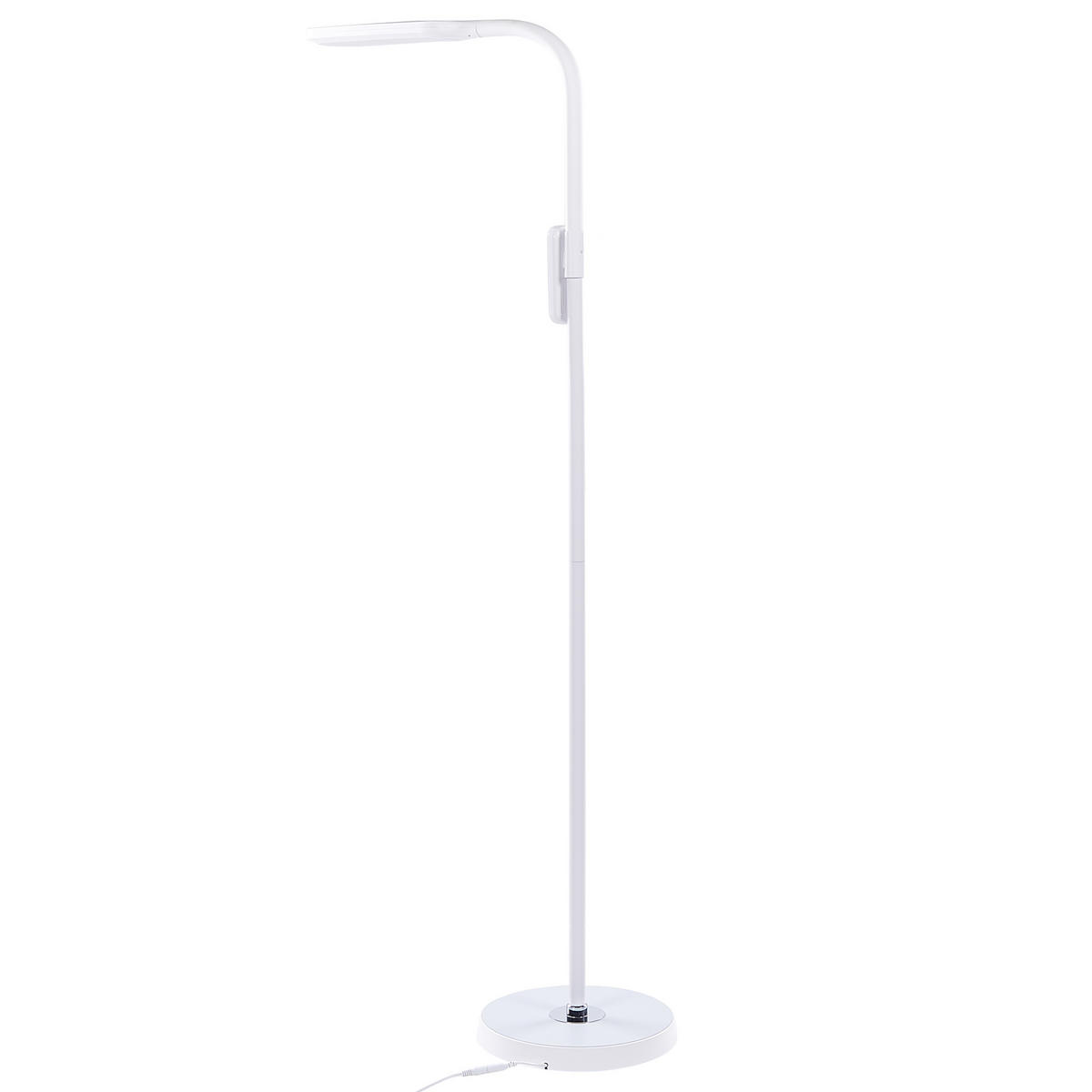 STEHLAMPE Aries 27/40/160 cm - Weiß, Kunststoff (27/27/160cm) - Beliani