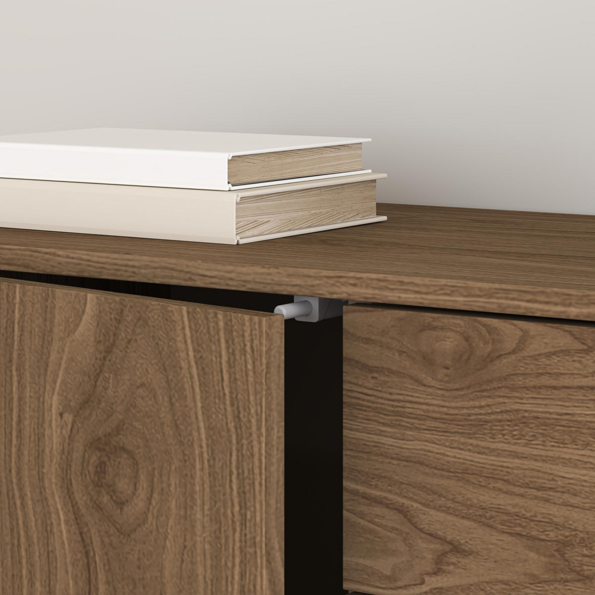 SIDEBOARD Paarl - Walnussfarben, Holzwerkstoff (79/74/36cm) - [en.casa]