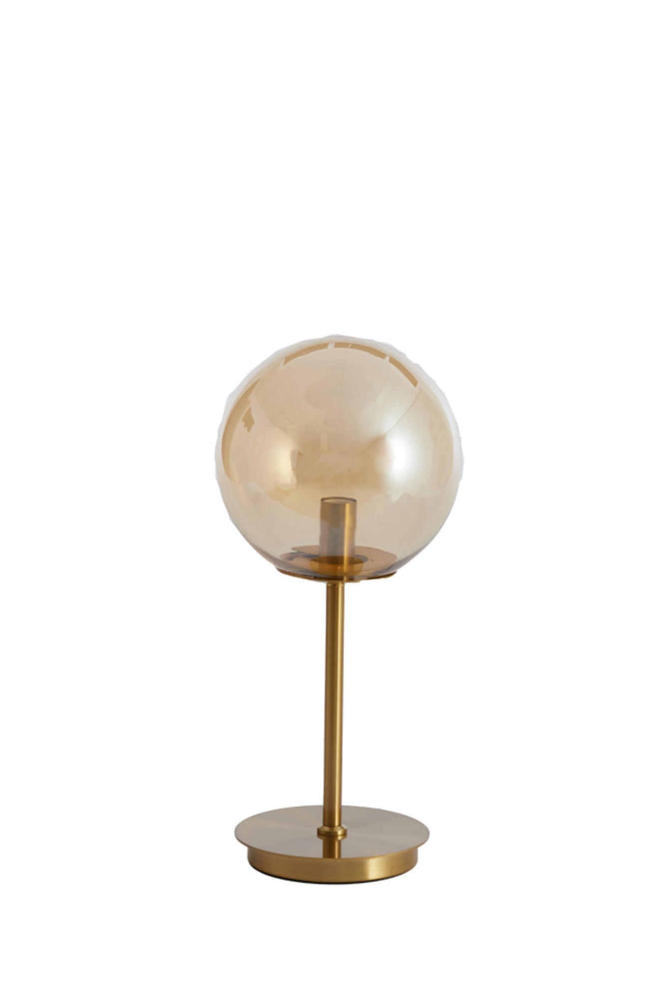 TISCHLAMPE Medina Orange Ø20/43 cm - Orange, Glas (20/20/43cm) - Light & Living