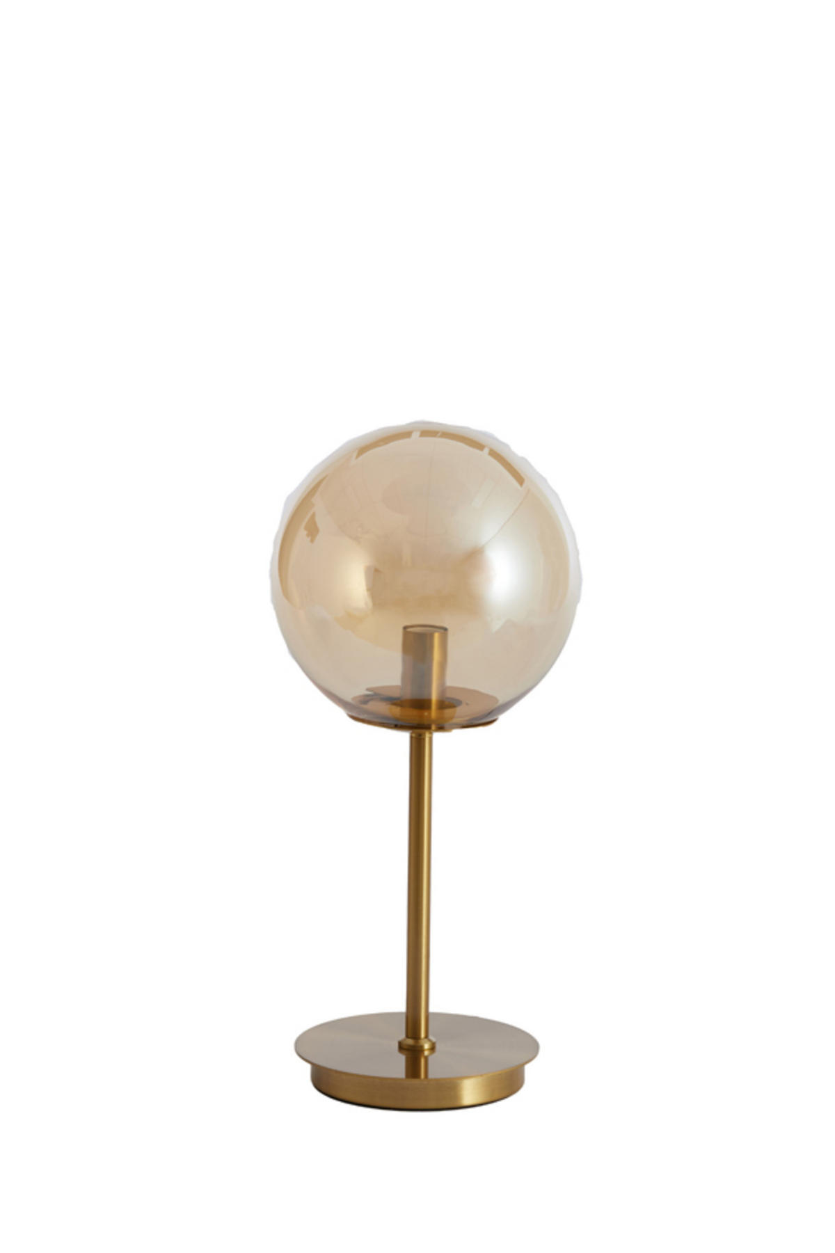 TISCHLAMPE Medina Orange Ø20/43 cm - Orange, Glas (20/20/43cm) - Light & Living