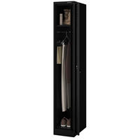 UMKLEIDESCHRANK Spind KACPER 1 Abteil 180x30x50cm Schwarz - Schwarz, Metall (30/180/50cm) - Jan Nowak