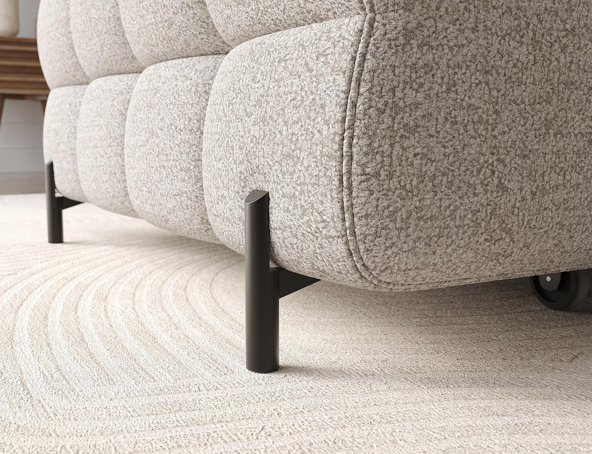 ECKSOFA Neviro L - Braun (Royal 20) - Braun, Holzwerkstoff (285/181cm) - Möblo