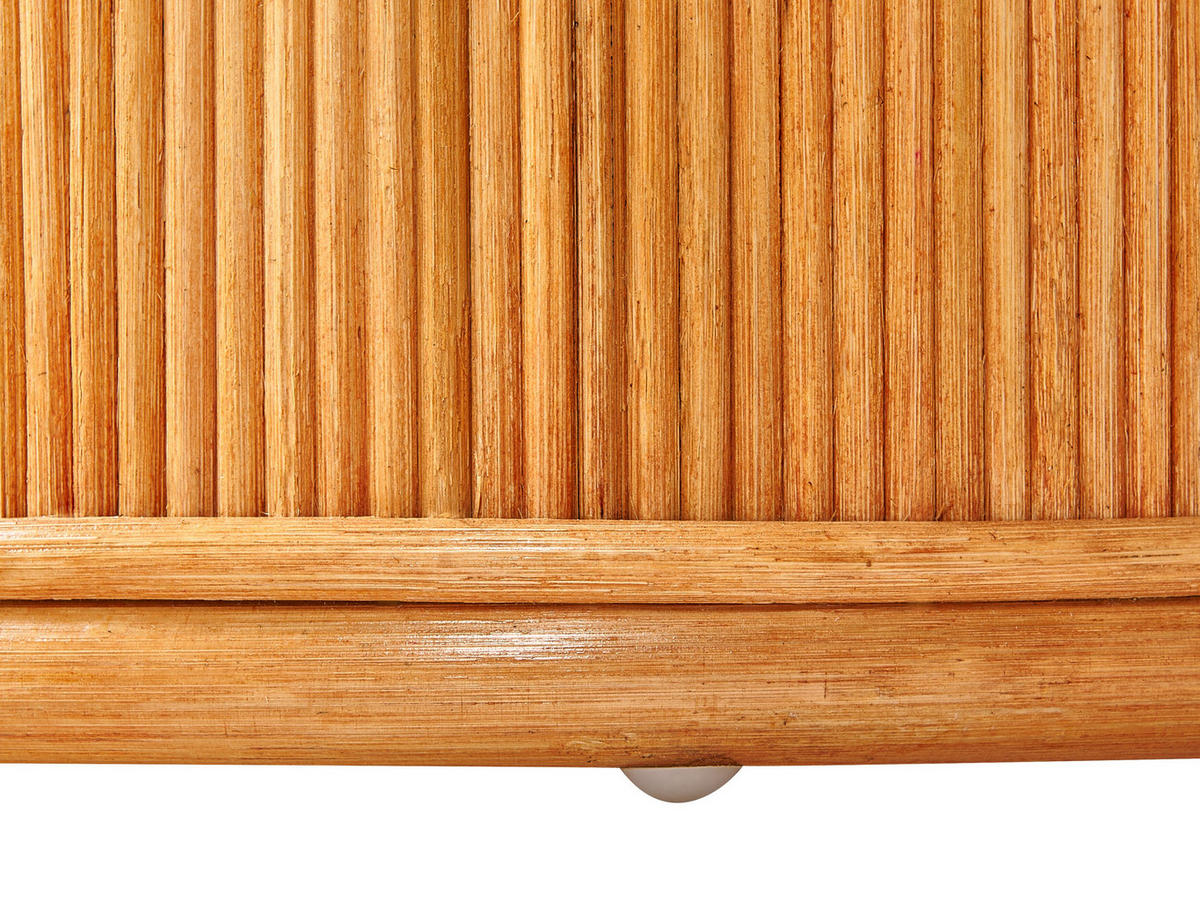 LOUNGETISCH Heller Holzfarbton Airole - Hellbraun, Naturmaterialien (70/150/40cm) - Beliani