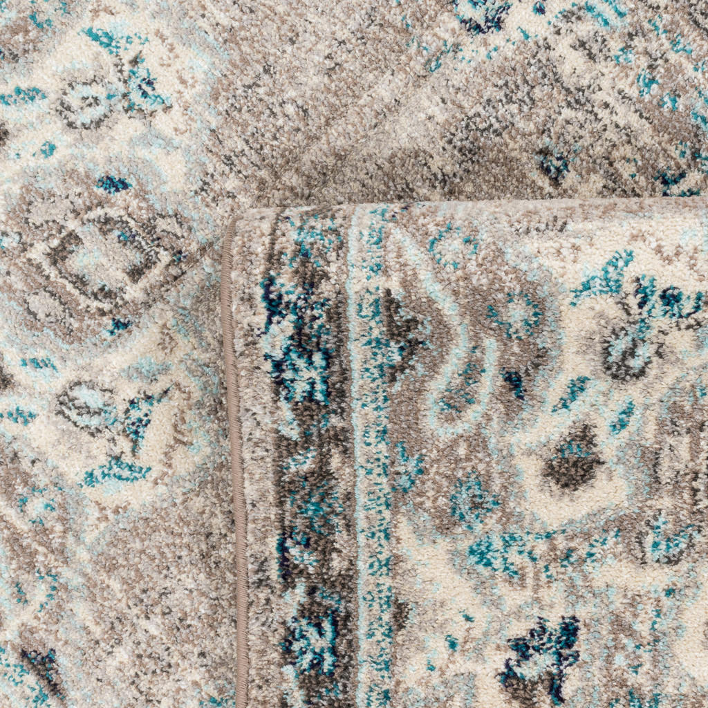Thumbnail - Nazar Rugs Vintage-Teppich, Blau, Textil, Vintage, Rechteckig, 200x290 cm, für Fußbodenheizung geeignet, in verschiedene...