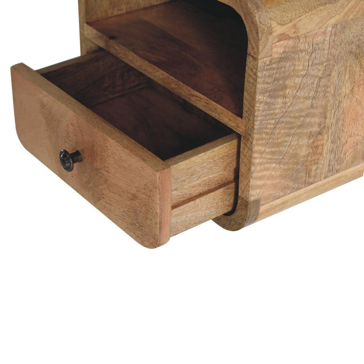 NACHTTISCH Levitate - Beige/Messingfarben, Holz/Metall (30/25/25cm) - Artisan Furniture