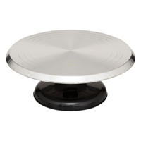 TORTENSTÄNDER Easy Silbern 31/31/11,7 cm - Silberfarben, Metall (31/11.7cm) - Secret de Gourmet