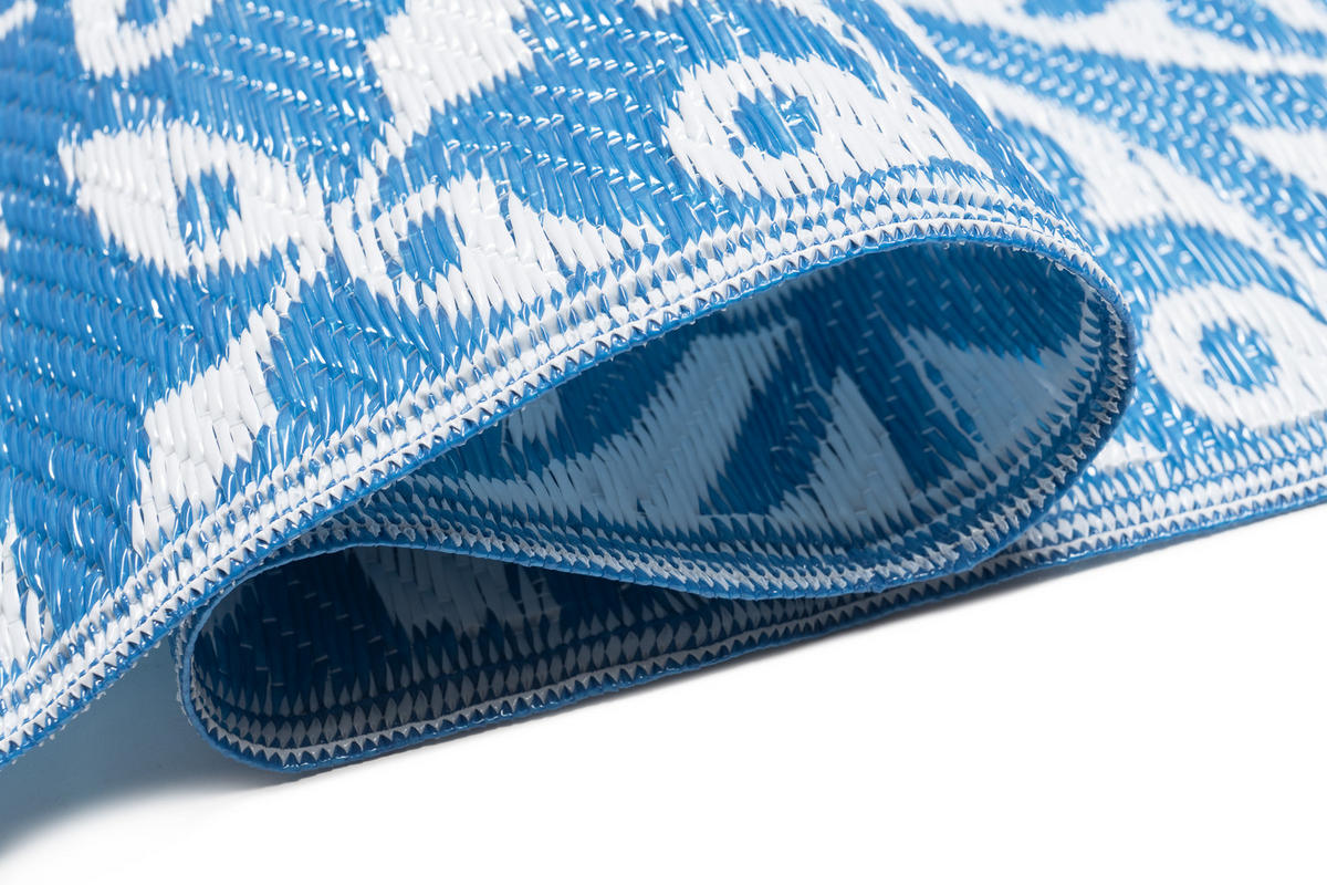 TEPPICH IBIZA Blau 180/270 cm - Blau, Kunststoff (180/270cm) - Tapiso