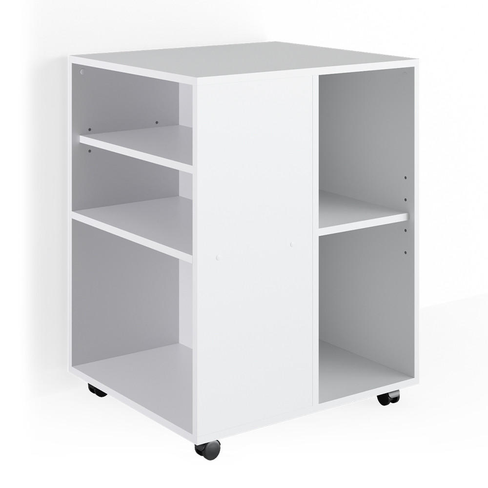ROLLCONTAINER Weiß 59.4 x 52.6 cm - Weiß, Holzwerkstoff (59.4/72/52.6cm) - Vicco