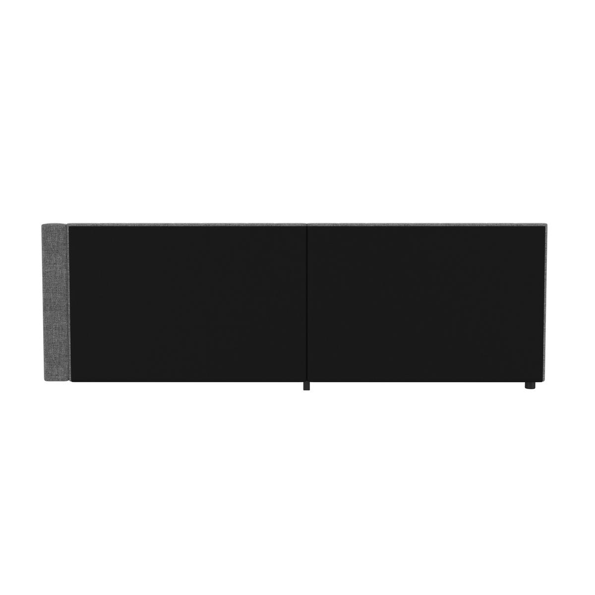 TAGESBETT 90/200 cm DE-04858, mit LED, USB+Typ-C und 2 Schubladen in Grau - Grau, Holzwerkstoff (90/200cm) - ComfortXL