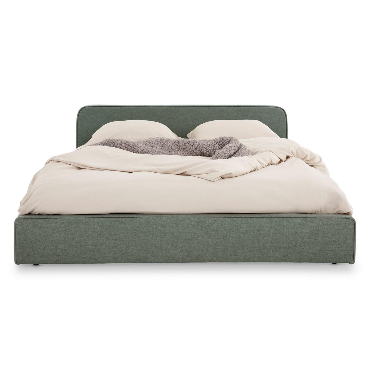 POLSTERBETT MARINI 140X200 CM - Grün, Textil (140/200cm) - IDIMEX