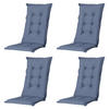 GARTENSTUHLKISSEN Basic 105/50 cm 4er-Set - Blau, Textil (50/6/105cm) - Madison