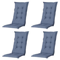 GARTENSTUHLKISSEN Basic 105/50 cm 4er-Set - Blau, Textil (50/6/105cm) - Madison