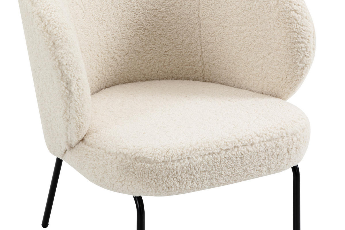 SESSEL Wolle Weiß - Weiß, Textil (71/80/71cm) - Nordlys