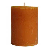 KERZE Rustic Outdoor Orange 15/15/20cm - Orange, Paraffin (15/20/15cm) - PTMD Collection