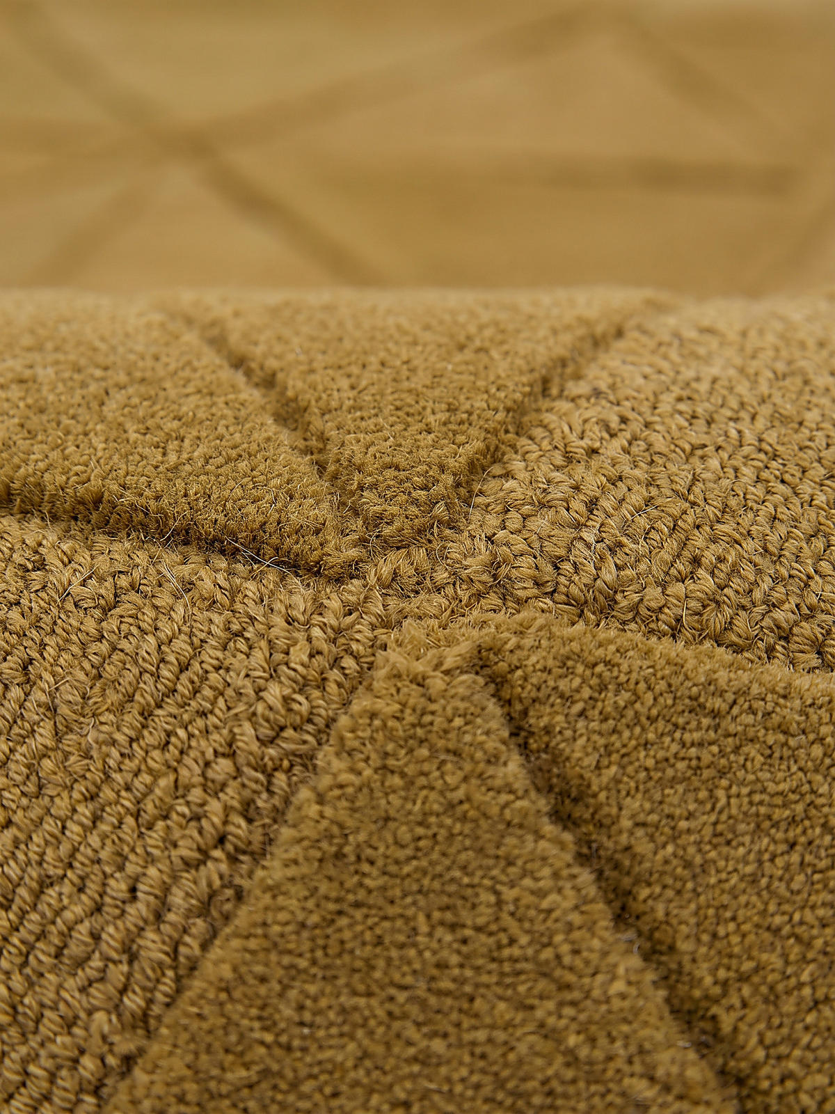 TEPPICH aus Wolle, handgetuftet, DEBEN, in Ocker, Splitterformen, 120 x 170 cm - Gelb, Textil (120/170cm) - KADIMA DESIGN