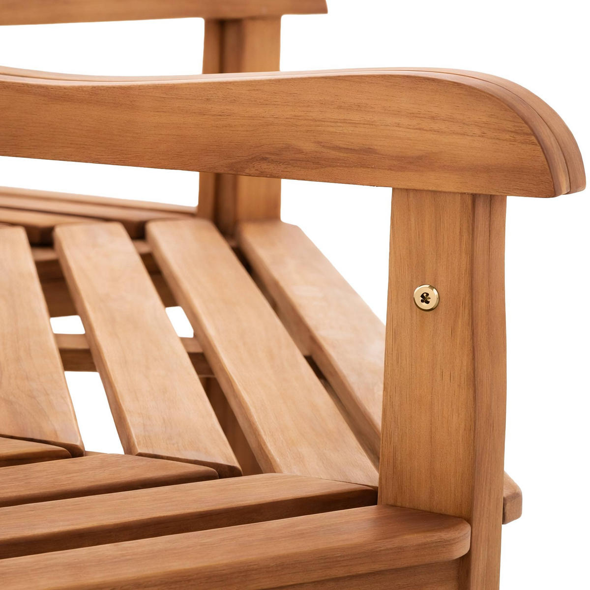 GARTENBANK 200/100 cm Holz Teak - Teakfarben, Holz (200/90/100cm) - CLP