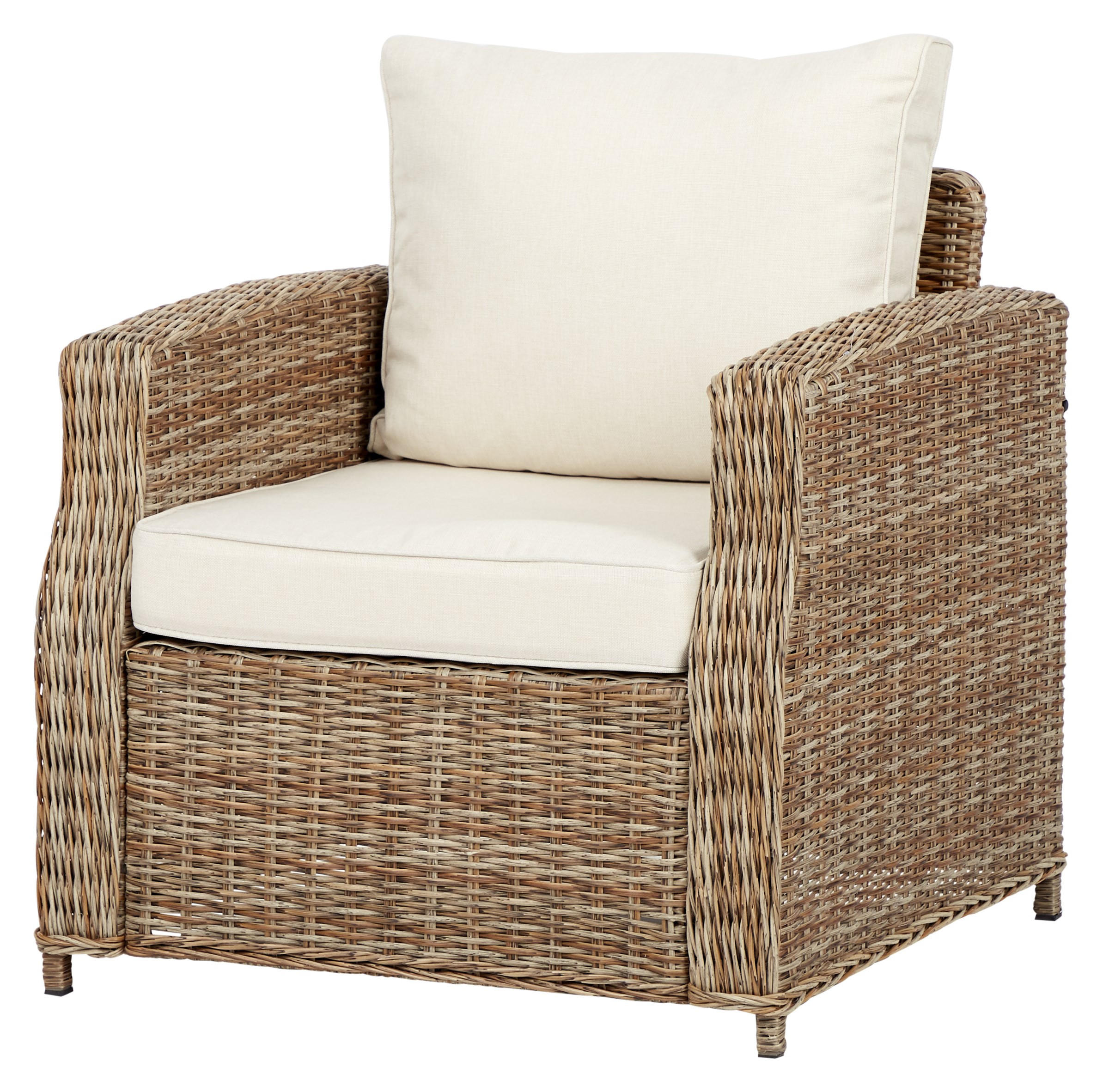 GARTENSESSEL, Gram, Natur, Rattan, 81 x 80 x 77 cm - Naturfarben, Naturmaterialien (81/77/80cm) - ebuy24