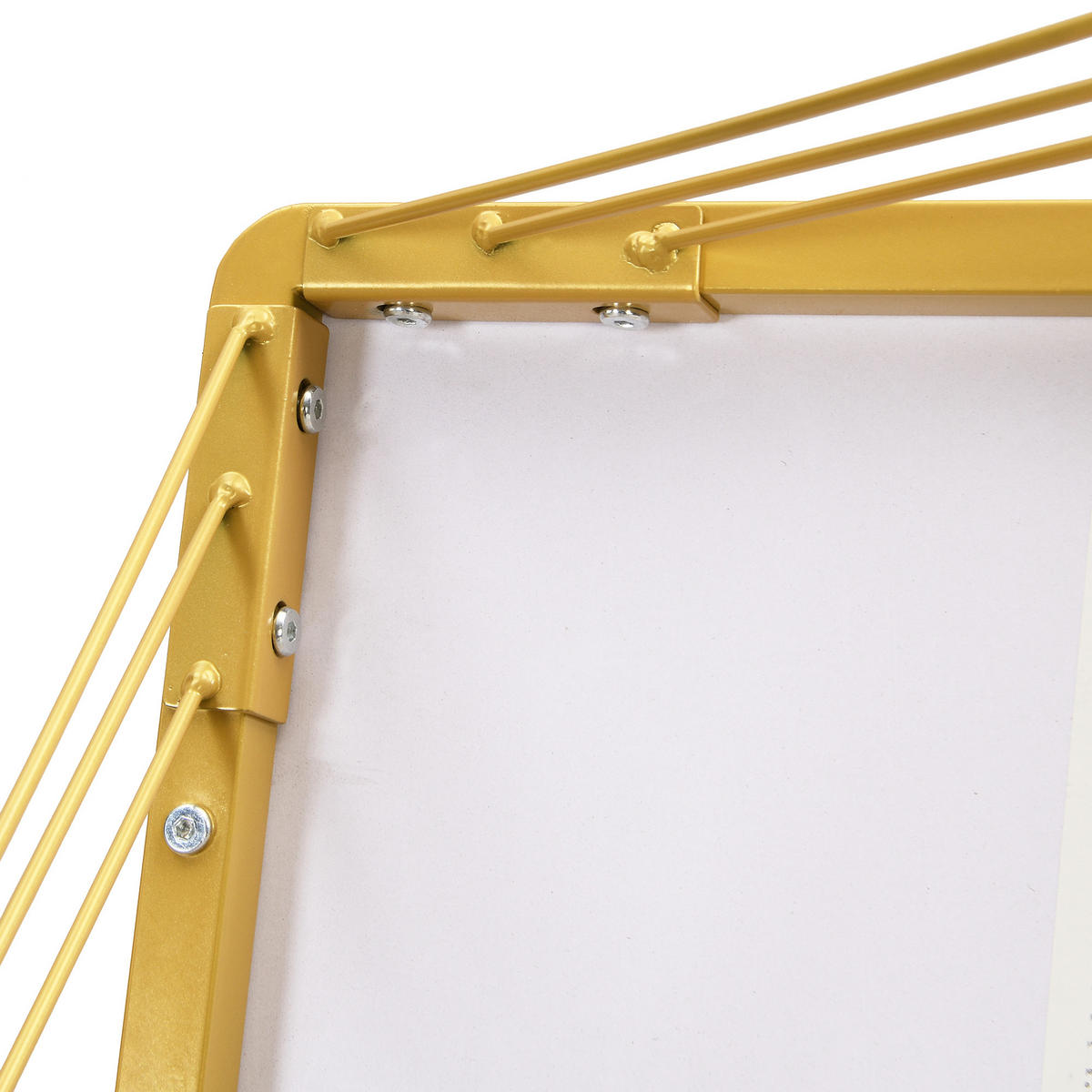 COUCHTISCH Set 60/60/45 cm & 45/45/40 cm hochglänzende Marmoroptik mit höhenverstellbaren Füßen - Weiß, Holzwerkstoff (60/60/45cm) - OKWISH