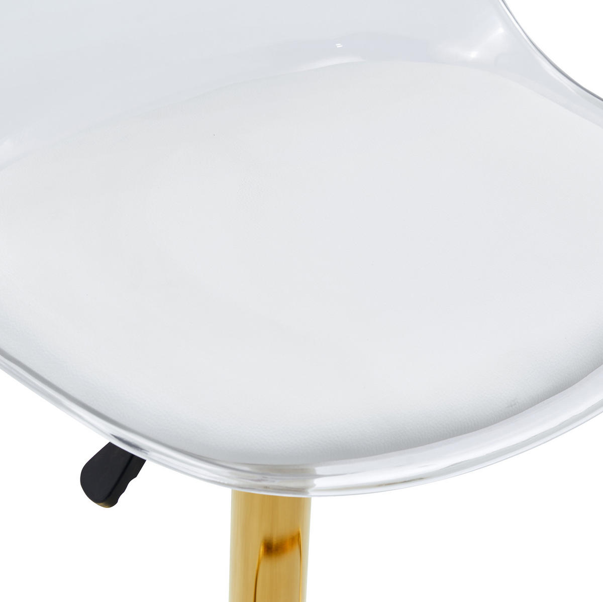 BARHOCKER 2er-Set höhenverstellbar drehbar Gold Transparent - Goldfarben, Metall (53.3/120/45.7cm) - Meubliv