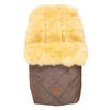 LAMMFELL-FUSSSACK Nelly, medizin, brown melange - Braun, Fell (46/8/88cm) - Kaiserbaby