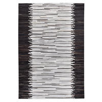 LEDERTEPPICH Kobe 160x230 cm - Silberfarben, Textil (160/230cm) - THEKO