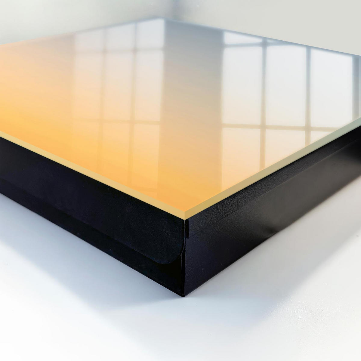 SCHLÜSSELBOX Schwarz 30x30 cm- Türöffnung nach rechts - Pastell Ost - Gelb, Metall (30/30/5cm) - TULUP