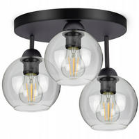 DECKENLEUCHTE HADEN - Transparent, Glas/Metall (30/30/28cm) - kiki design